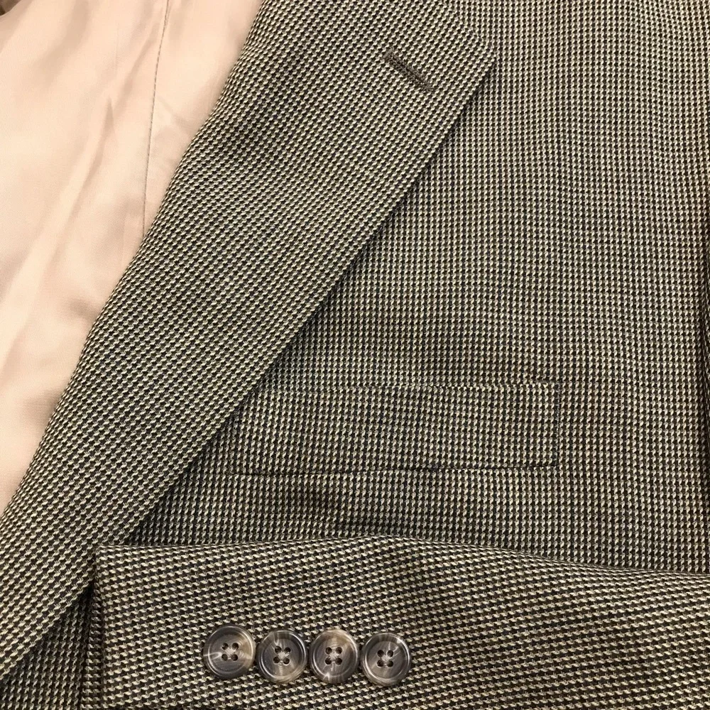 Chaps Brown Houndstooth Blazer - size 48L